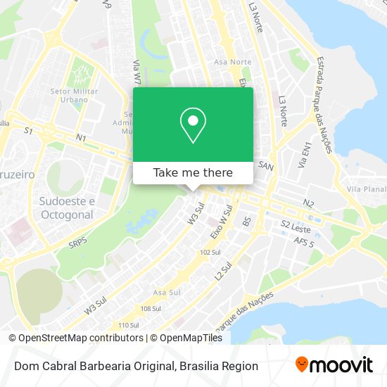 Dom Cabral Barbearia Original map