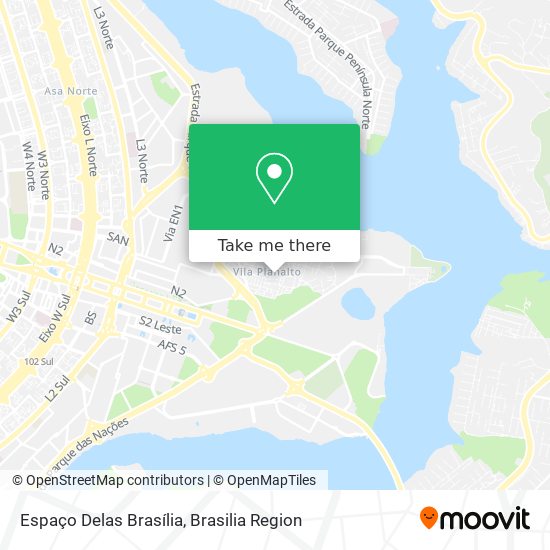 Espaço Delas Brasília map