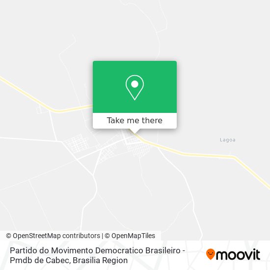 Partido do Movimento Democratico Brasileiro -Pmdb de Cabec map