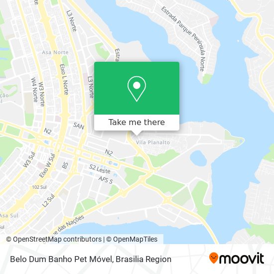 Belo Dum Banho Pet Móvel map