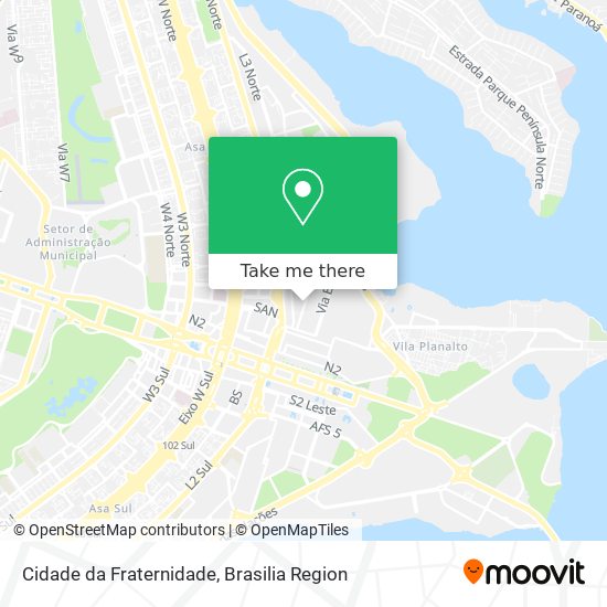 Cidade da Fraternidade map
