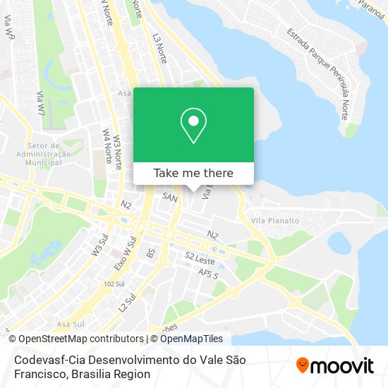 Codevasf-Cia Desenvolvimento do Vale São Francisco map