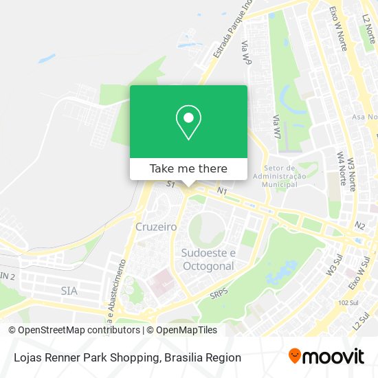 Lojas Renner Park Shopping map