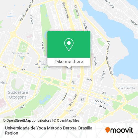 Universidade de Yoga Método Derose map