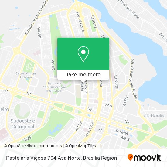 Pastelaria Viçosa 704 Asa Norte map