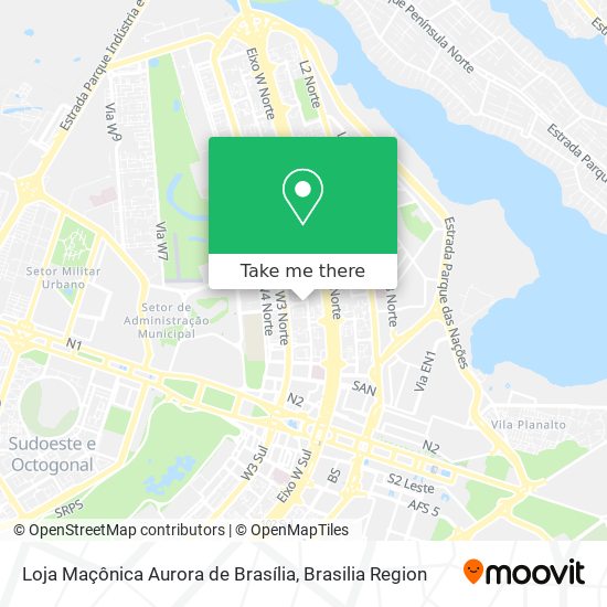 Loja Maçônica Aurora de Brasília map