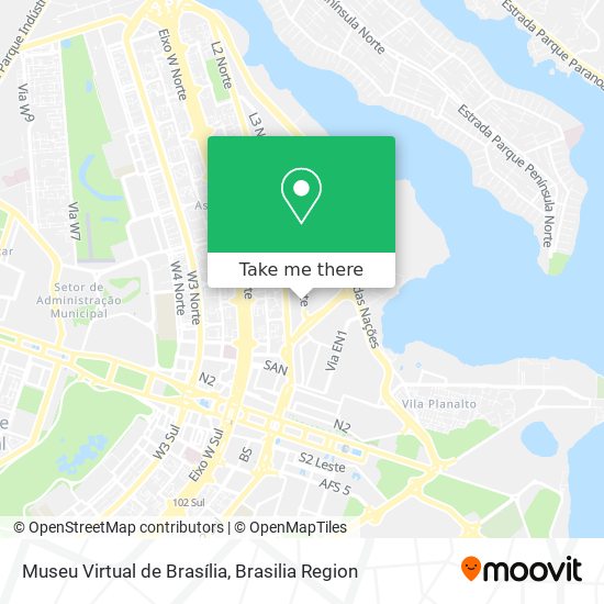 Museu Virtual de Brasília map