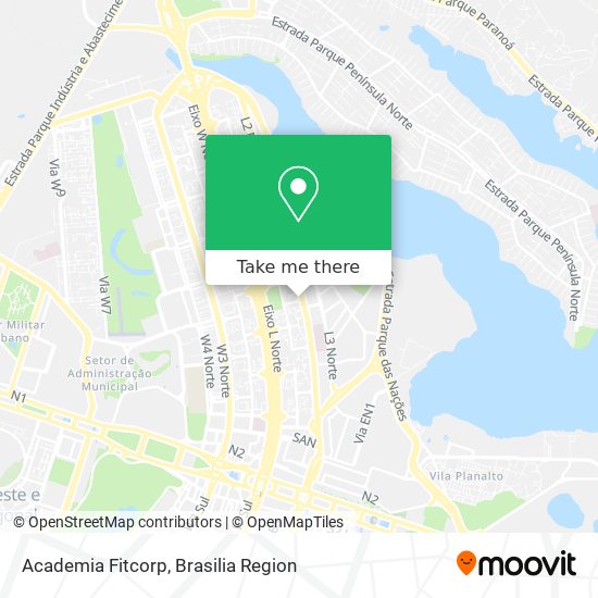 Academia Fitcorp map