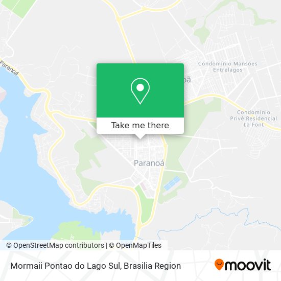 Mormaii Pontao do Lago Sul map
