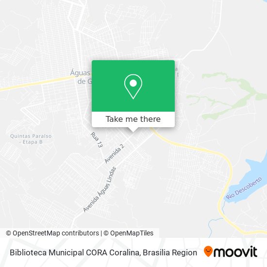 Biblioteca Municipal CORA Coralina map