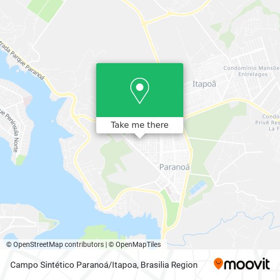 Campo Sintético Paranoá/Itapoa map