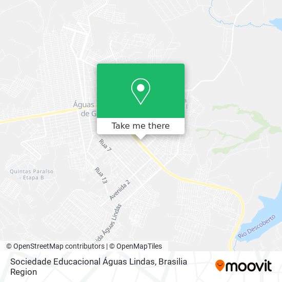 Sociedade Educacional Águas Lindas map