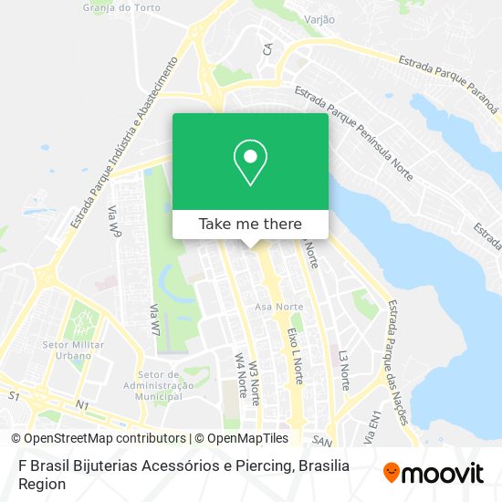 F Brasil Bijuterias Acessórios e Piercing map