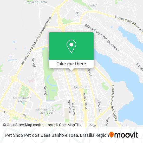 Pet Shop Pet dos Cães Banho e Tosa map