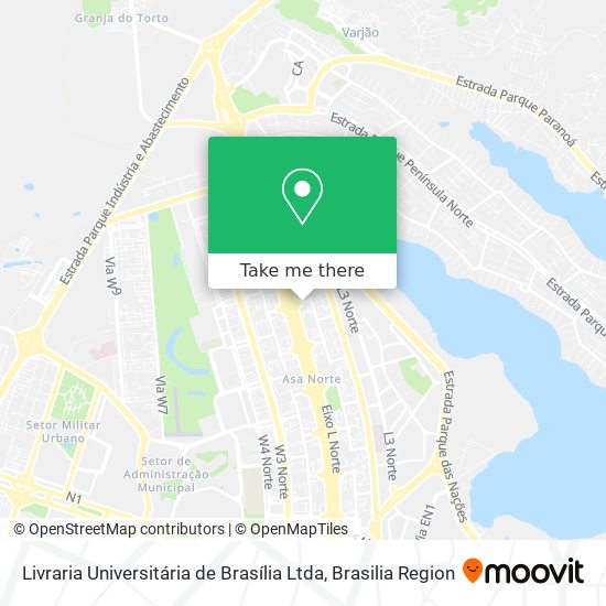 Livraria Universitária de Brasília Ltda map