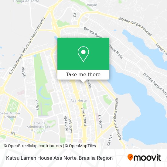 Katsu Lamen House Asa Norte map