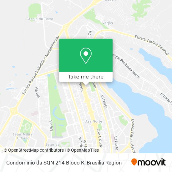 Condomínio da SQN 214 Bloco K map