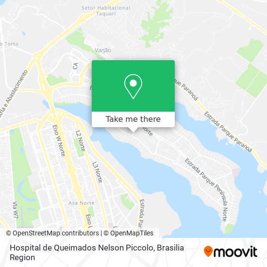Hospital de Queimados Nelson Piccolo map