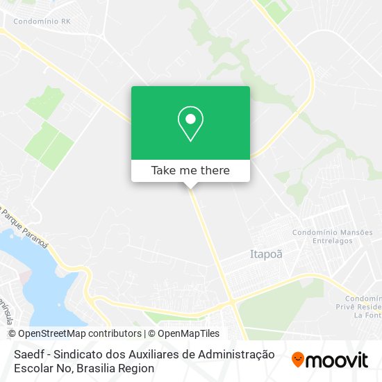 Saedf - Sindicato dos Auxiliares de Administração Escolar No map
