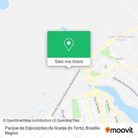 Parque de Exposições da Granja do Torto map