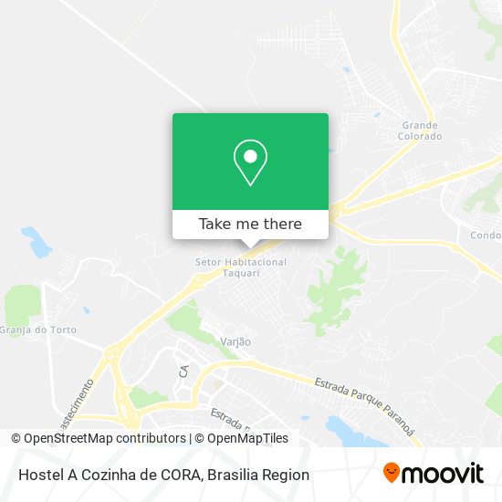 Hostel A Cozinha de CORA map