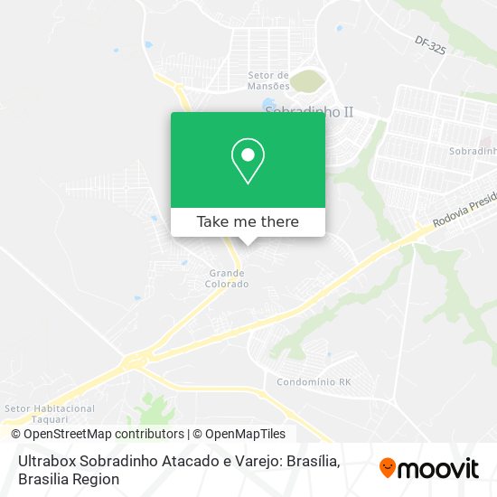 Ultrabox Sobradinho Atacado e Varejo: Brasília map