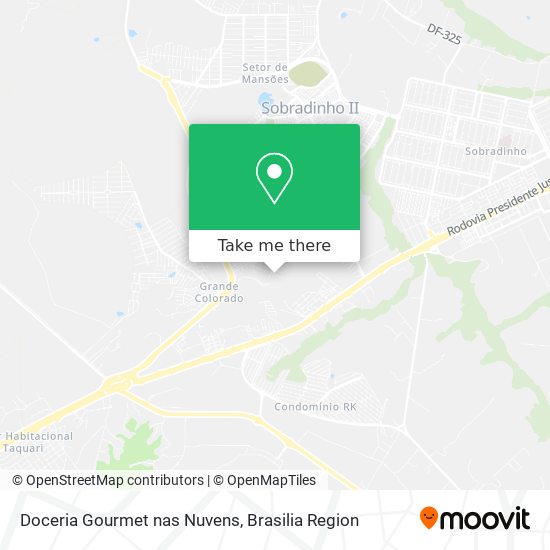 Doceria Gourmet nas Nuvens map