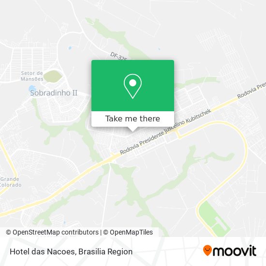 Mapa Hotel das Nacoes