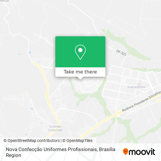 Nova Confecção Uniformes Profissionais map