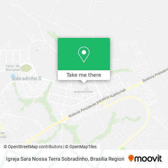 Igreja Sara Nossa Terra Sobradinho map