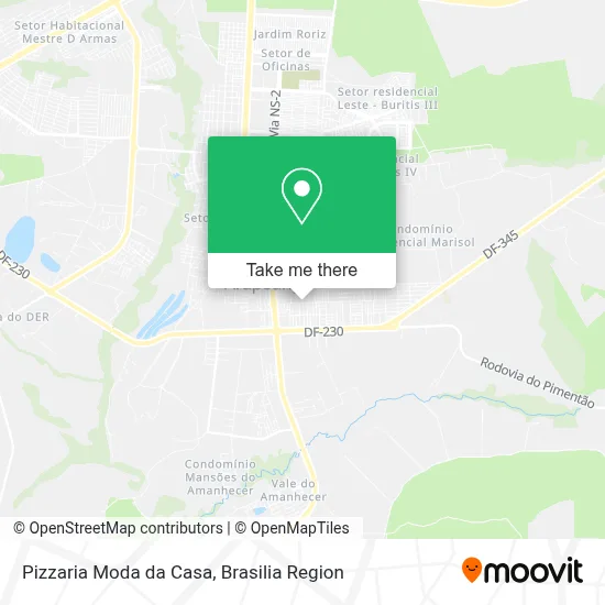Pizzaria Moda da Casa map