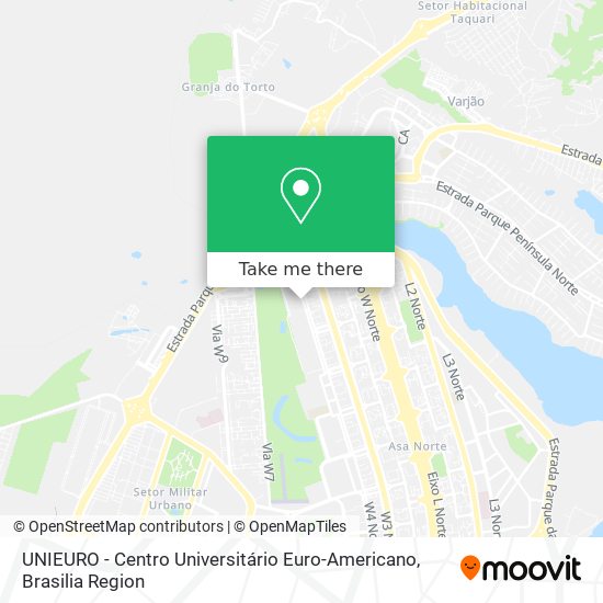 UNIEURO - Centro Universitário Euro-Americano map