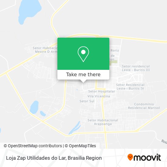 Loja Zap Utilidades do Lar map