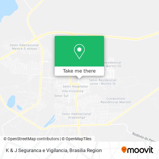 K & J Seguranca e Vigilancia map