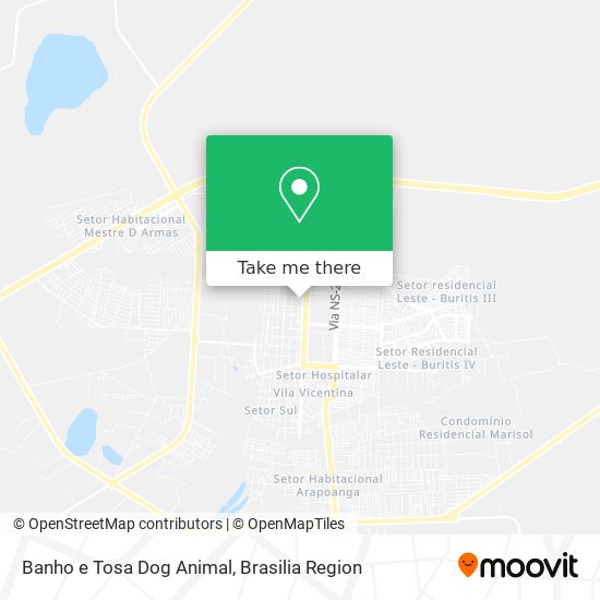 Banho e Tosa Dog Animal map