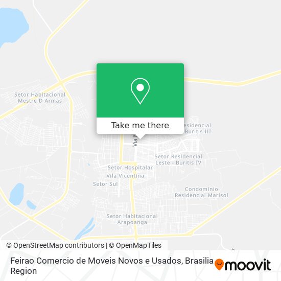 Feirao Comercio de Moveis Novos e Usados map