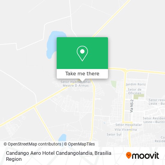 Candango Aero Hotel Candangolandia map