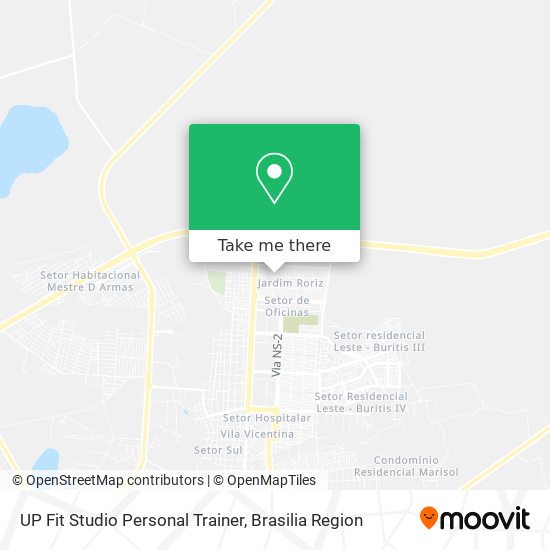 UP Fit Studio Personal Trainer map