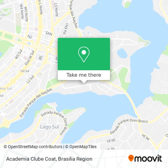 Academia Clube Coat map