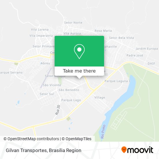 Mapa Gilvan Transportes