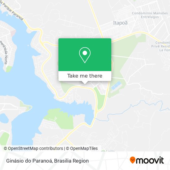 Ginásio do Paranoá map
