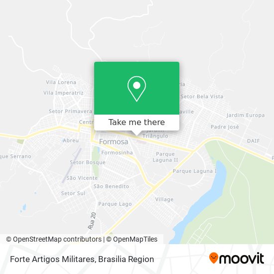 Forte Artigos Militares map