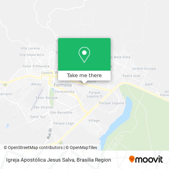 Mapa Igreja Apostólica Jesus Salva