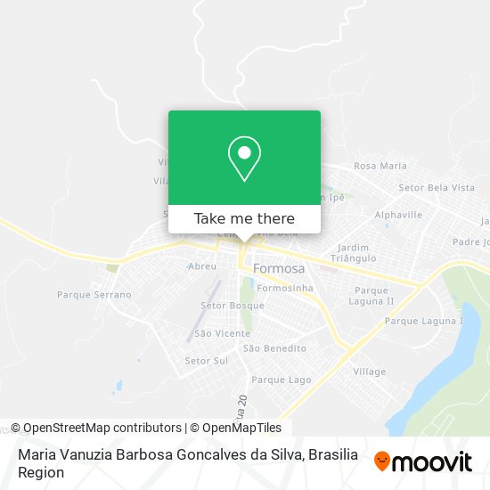 Mapa Maria Vanuzia Barbosa Goncalves da Silva