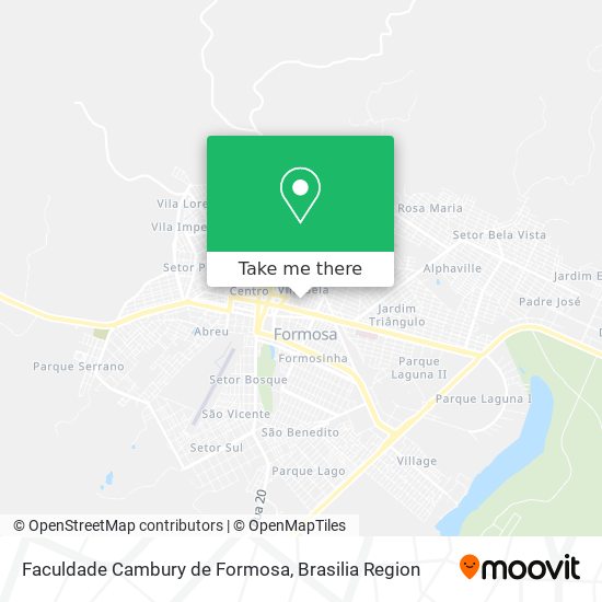 Faculdade Cambury de Formosa map