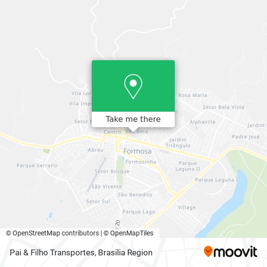 Mapa Pai & Filho Transportes