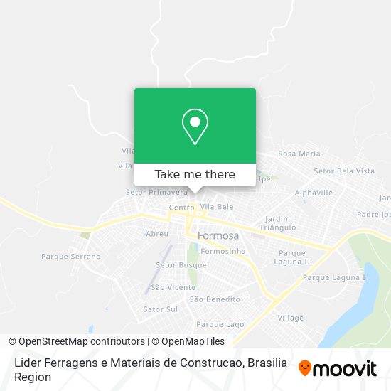 Lider Ferragens e Materiais de Construcao map