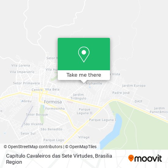 Capítulo Cavaleiros das Sete Virtudes map