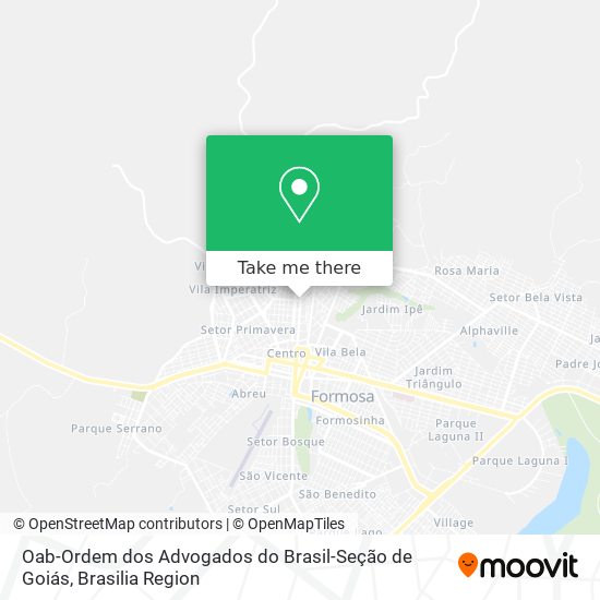 Oab-Ordem dos Advogados do Brasil-Seção de Goiás map