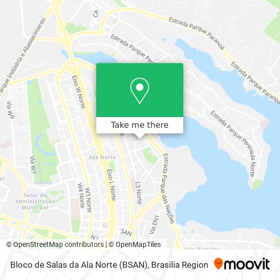 Bloco de Salas da Ala Norte (BSAN) map